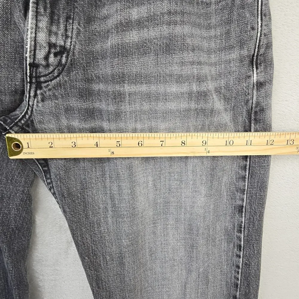 VTG Levis 527 Low Bootcut Jeans Mens 34x32 Faded Black Gray Denim Whiskers Y2K